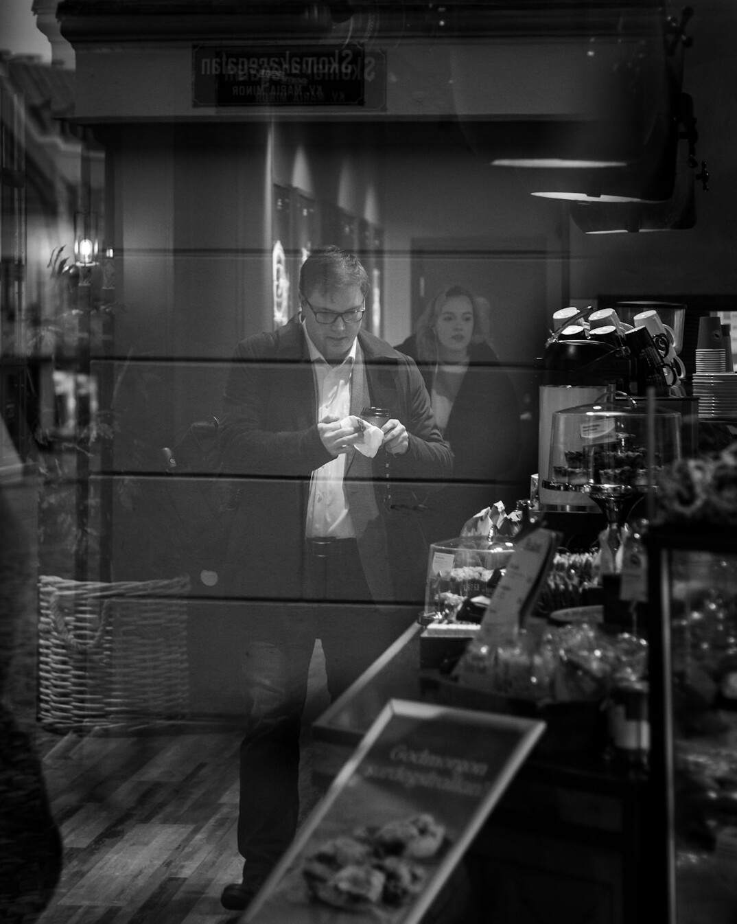 store detective observing customers