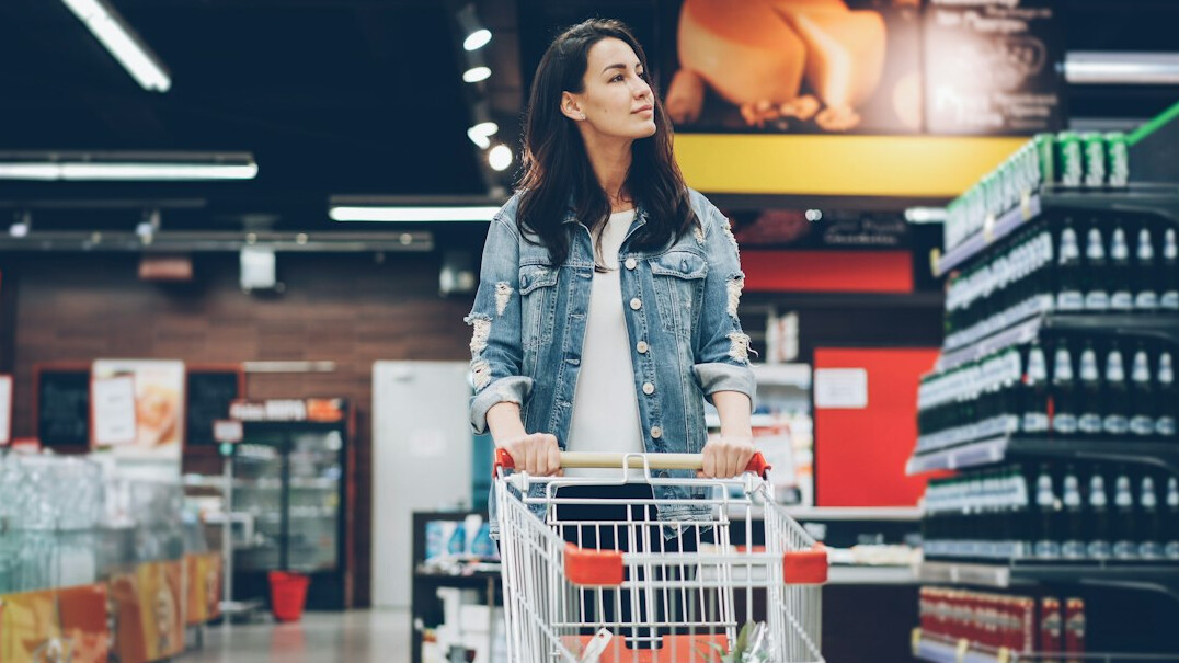 woman shoplifting in store